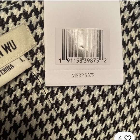 NWT Jason Wu Houndstooth Blazer Wrap Dress - Large ($375 Orig) - Picture 6 of 6